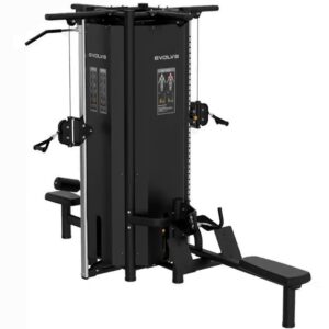 Station de musculation sélectif à 4 niveaux Evolve Ultra Series avec 2 câbles réglables